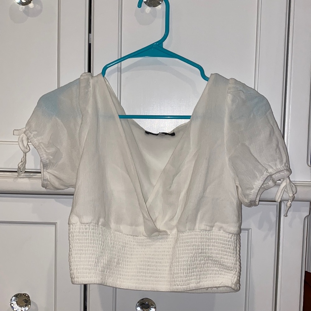 White Crop Top